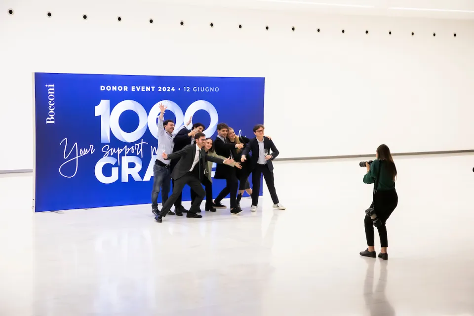 people at Bocconi annual donor event
