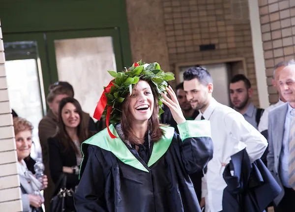 female student just graduated