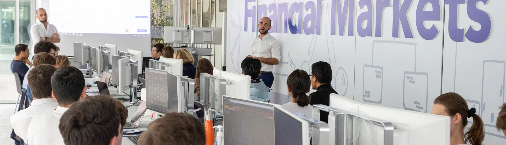 students and teachers in a class